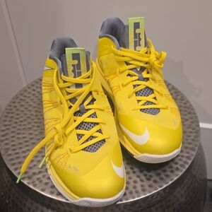 Nike Kids Bright Yellow and Gray Sneakers